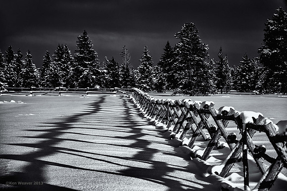 0146 600 Jack Fence Snow Field