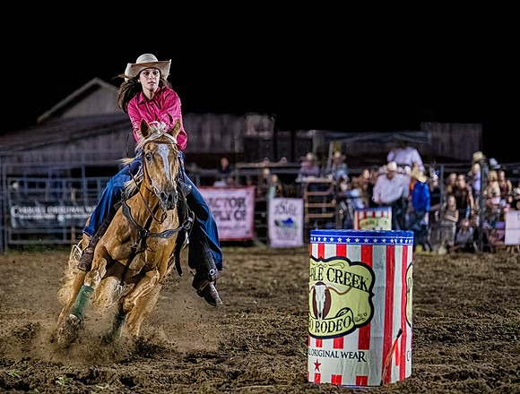 Pink Shirt at the Turn