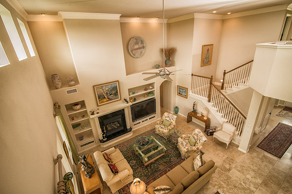 Mezzanine view  of home at 10001 Grandview in Denton Texas