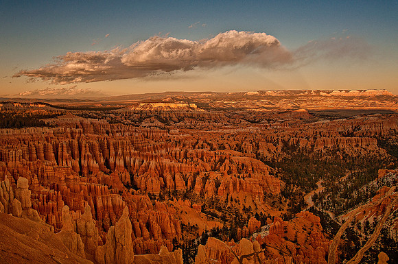 0135  Sunset Point Looking Southwest at Dusk